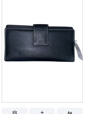 Mundi Pebbled Leather Snap Wallet